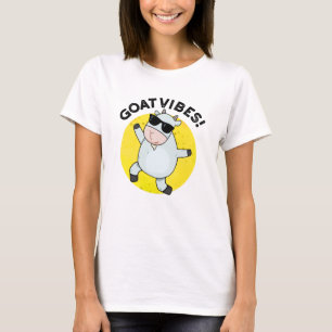 Camiseta Goat Vibes Funny Good Vibes Animal Pun