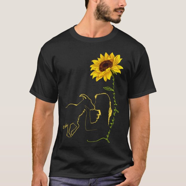 Camiseta Goat  You Are My Sunshine Best Idea for Goat mom (Anverso)