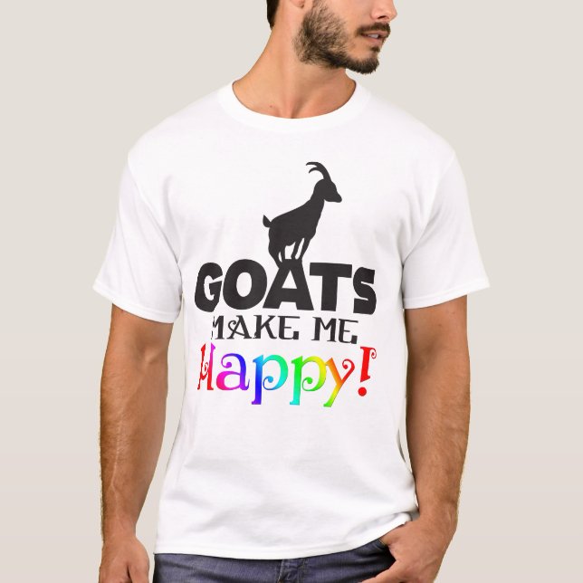 Camiseta GOATS me hacen feliz (Anverso)