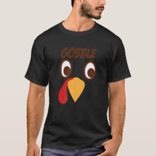 Camiseta Gobble Big O Face Agradeciendo a Turquía con Googl