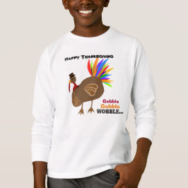Camiseta Gobble Gobble Wobble Acción de Gracias Turquía