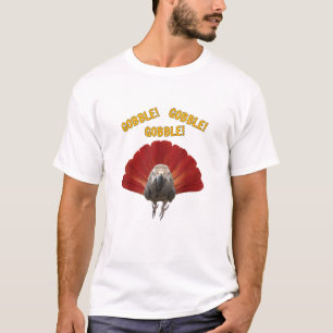 Camiseta ¡Gobble! Loro gris africano de acción de gracias e