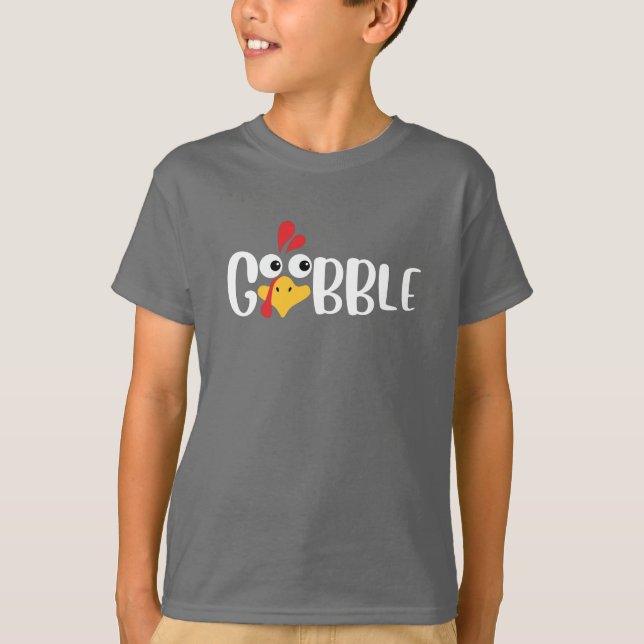 Camiseta Gobble Thanksgiving Turkey (Anverso)