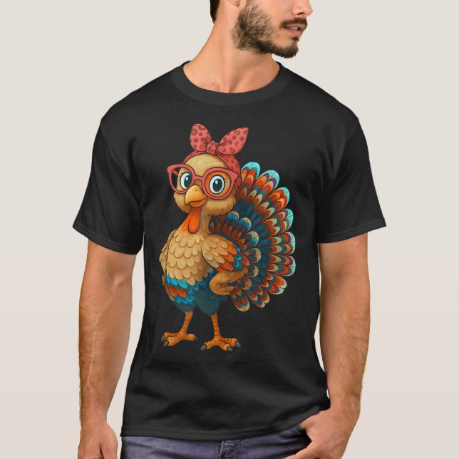 Camiseta Gobble Turkey Day Happy Thanksgiving For Toddlers  (Anverso)