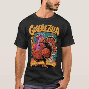 Camiseta Gobblezilla Graciosa Acción de Gracias Turquía