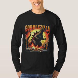 Camiseta Gobblezilla Spooky Turquía Acción de Gracias Gobbl
