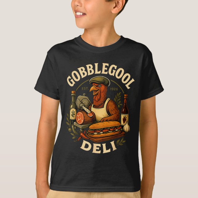Camiseta Gobbol Turkey Thanksgiving Italian Turkey Chef  (Anverso)