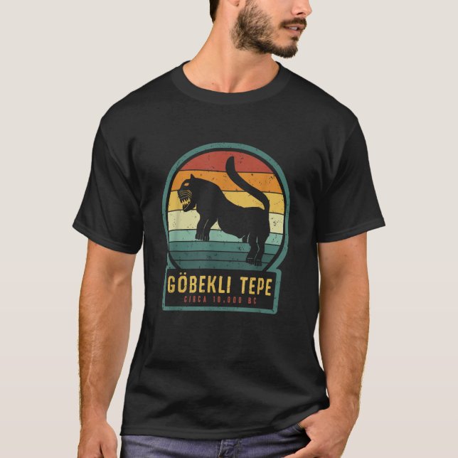 Camiseta Gobekli Tepe Leon Large Cat Antiguo Megalithic Str (Anverso)