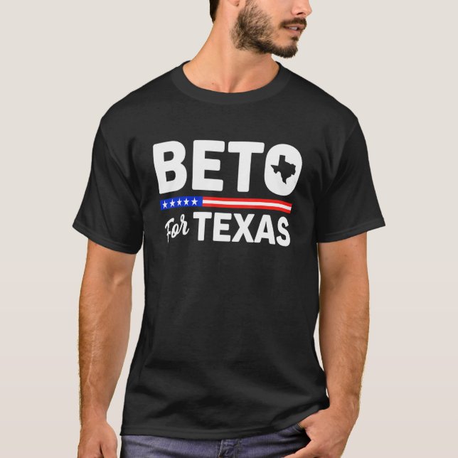 Camiseta Gobernador Beto Por La Bandera Estadounidense De T (Anverso)