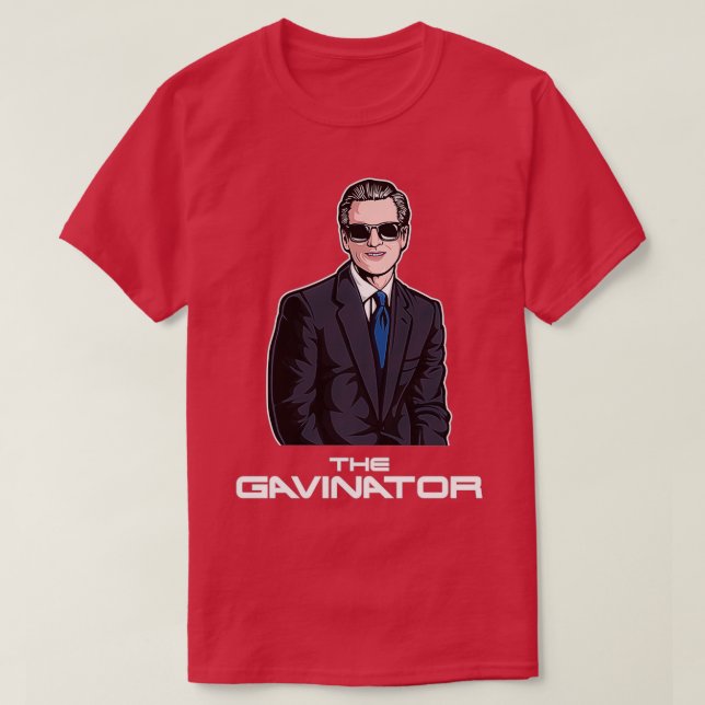 Camiseta Gobernador de California San Francisco Gavin Newso (Diseño del anverso)