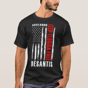 Camiseta Gobernador de Desantis mantiene a Florida libre el