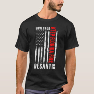 Camiseta Gobernador de Desantis mantiene a Florida libre el