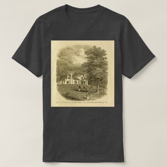 Camiseta Gobernador Metcalfex27s Residencia Retreat Foresta (Diseño del anverso)