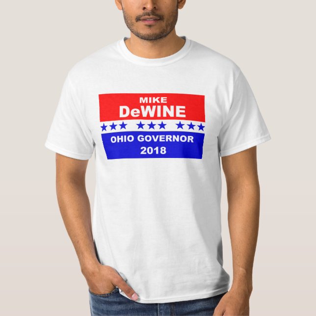 Camiseta Gobernador Ohio 2018 de Mike Dewine (Anverso)