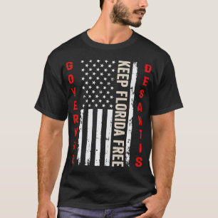 Camiseta Gobernador Ron Desantis Mantén Florida Libre