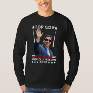 Camiseta Gobernador Superior Ron Desantis Florida Zona de L