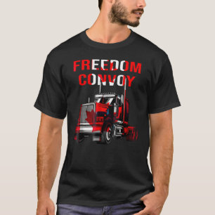 Camiseta Gobierno de camionero canadiense de convoy por la