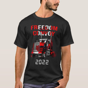 Camiseta Gobierno de camionero canadiense de convoy por la