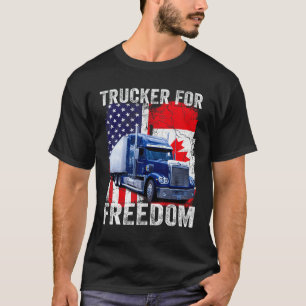 Camiseta Gobierno de camionero canadiense de convoy por la