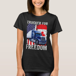 Camiseta Gobierno de camionero canadiense de convoy por la