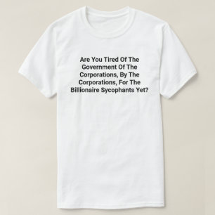 Camiseta Gobierno De Las Corporaciones, Por El...