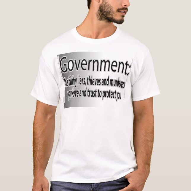 Camiseta Gobierno: Mentirosos asquerosos (Anverso)
