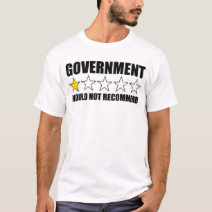 Camiseta Gobierno no recomendaría libertario anti gobierno