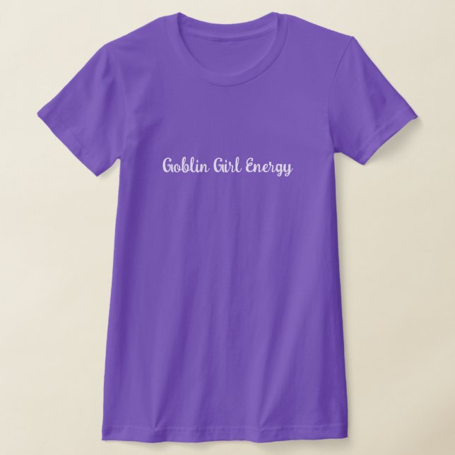 Camiseta Goblin Girl Energy Aesthetic Purple  (Distribución)