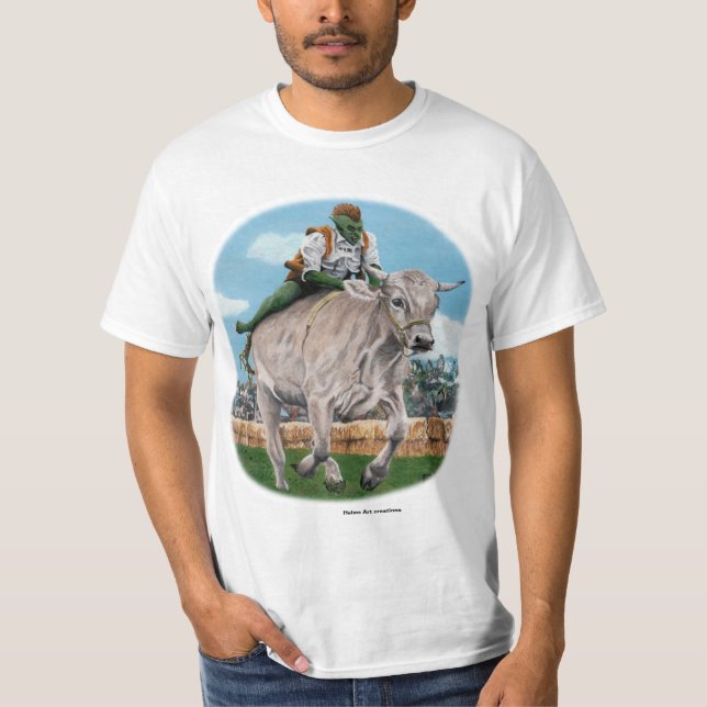 Camiseta Goblin Rider Ox Carreras Fantasy Art T-shirt (Anverso)