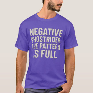Camiseta Gocador negativo El patrón está lleno