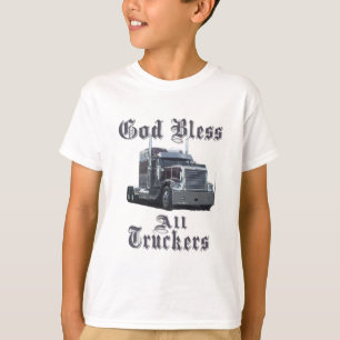 Camiseta God Bless All Truckers