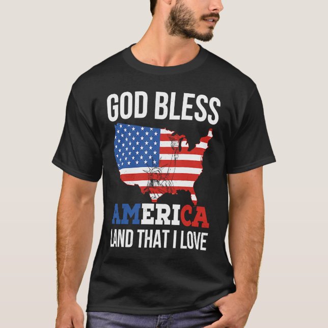 Camiseta God Bless America (Anverso)