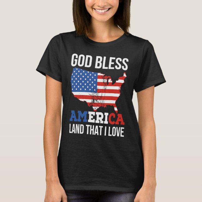 Camiseta God Bless America (Anverso)