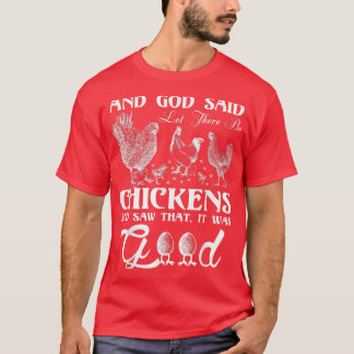 Camiseta God Chicken and Me Funnyfor chicken lovers 