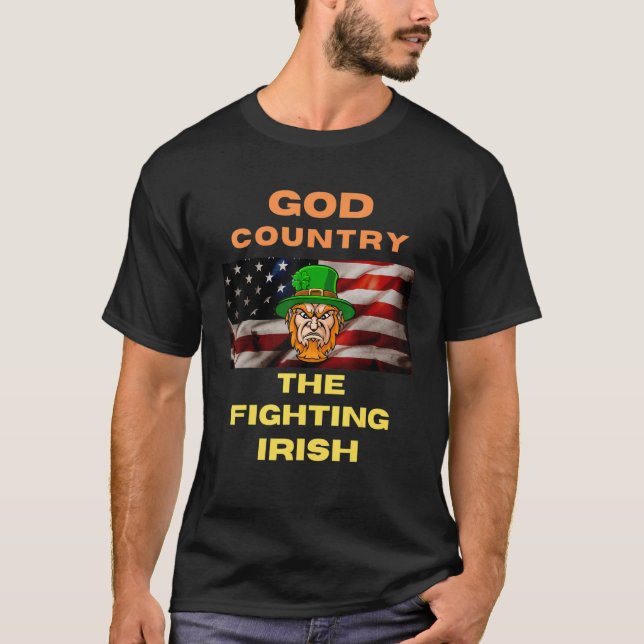 Camiseta God Country The Fighting Irish (Anverso)