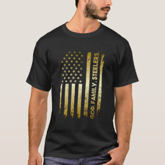 Camiseta God Family Slers Pro Us Flag Father'S Day Dad