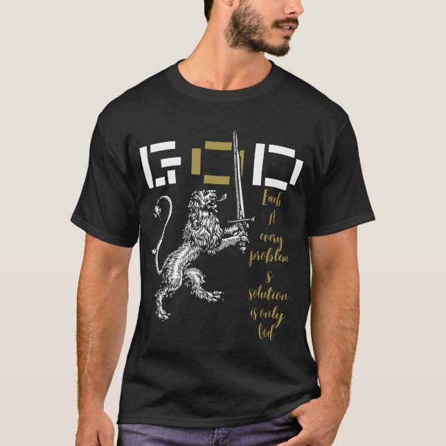 Camiseta God Is the Only Solution – Faith-Powered Design  (Anverso)