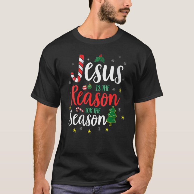 Camiseta God Jesus Christ Is Reason For The Christmas Seaso (Anverso)