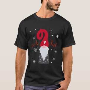 Camiseta God Jul Gnome Tomte Tee Lefse Xmas Gift Santa Chri