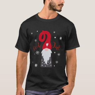 Camiseta God Jul Gnome Tomte Tee Lefse Xmas Gift Santa Chri
