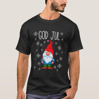 Camiseta God Jul Swedish Tomte Gnome Scandinavian Merry