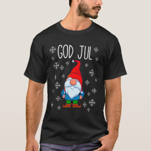 Camiseta God Jul Swedish Tomte Gnome Scandinavian Merry Chr