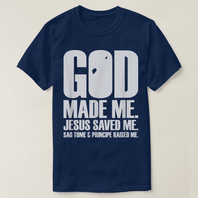 Camiseta God Made Me (Diseño del anverso)