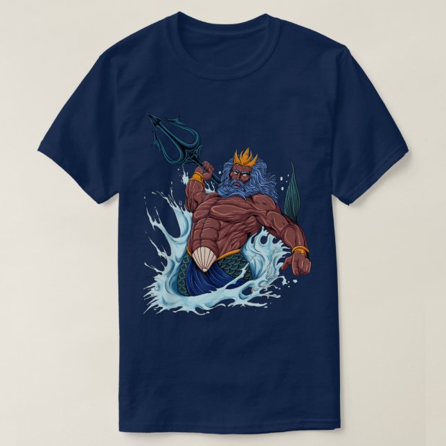 Camiseta God of Greek mythology  Neptune Poseidon  (Diseño del anverso)