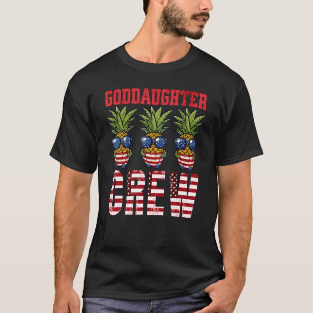 CAMISETA GODDAUGHTER CREW 4TH OF JULY PATRIOTIC SUNGLASSES  (Anverso)