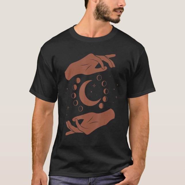 Camiseta Goddess Healing Hands Moon Light Worker (Anverso)