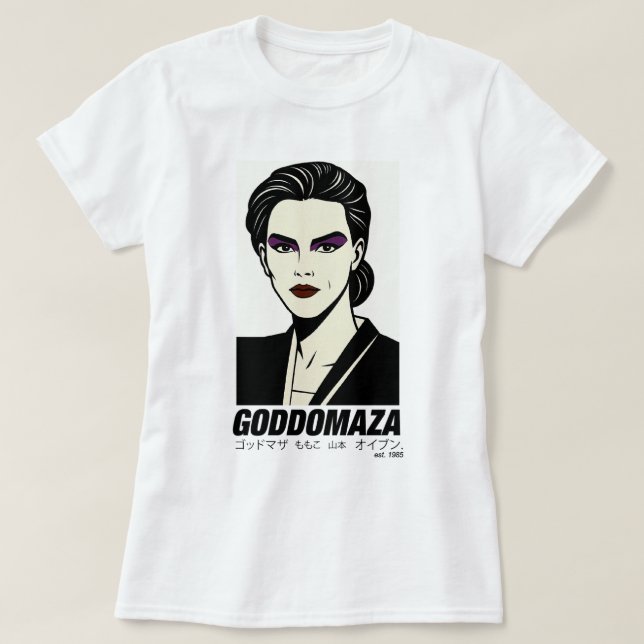 CAMISETA GODDOMAZA EST. 1985 MUJERES LECHE BLANCA (Diseño del anverso)