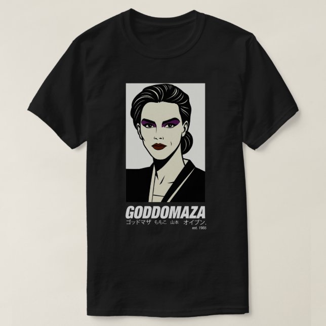 CAMISETA GODDOMAZA EST. 1985 PT. 1 HOMBRE TELA NEGRA (Diseño del anverso)