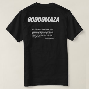 CAMISETA GODDOMAZA MOMOKO NEGRO CITA NEGRO