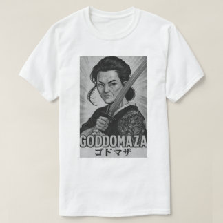 CAMISETA GODDOMAZA SAMURAI BW POSTER